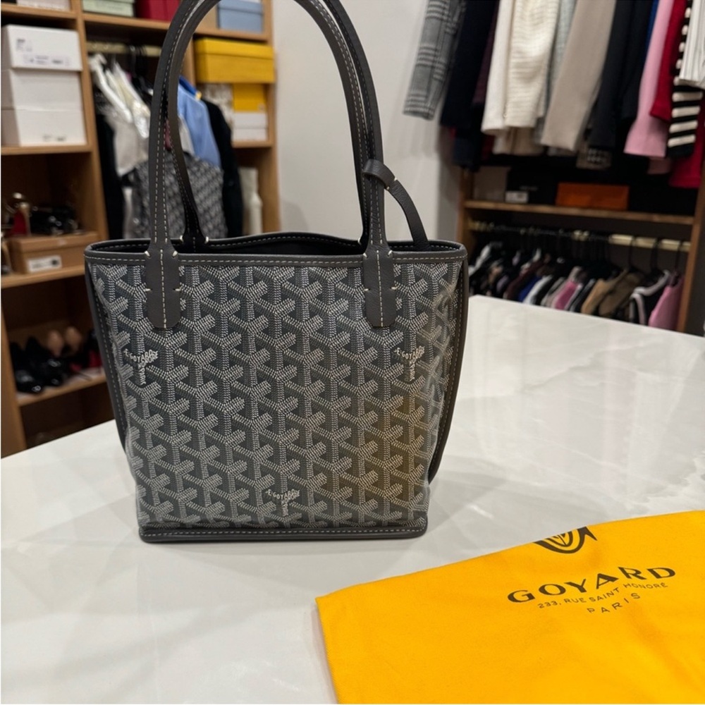 Goyard Gray Mini Anjou Tote